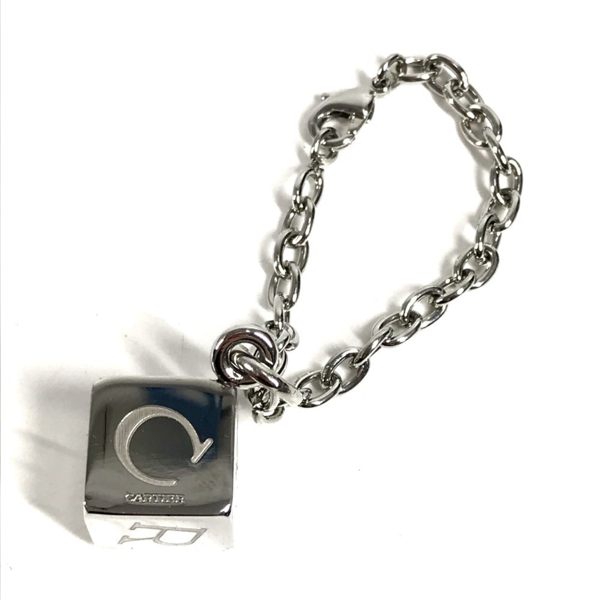 Cartier Cartier Logo Dice Cube Pendant Top Accessory Bag Charm Keychain Metal...